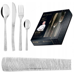 Ambition 24 Modern Sztućce River Zestaw Z Wzorem