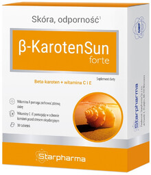 Starpharma Beta-Karoten Sun Forte 30 Tabletek