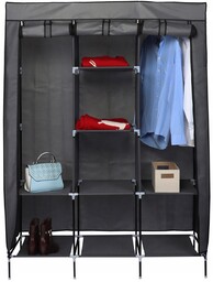 Szafa Przenośnia tekstylna 8 półek pojemna 127X45X172CM turystyczna