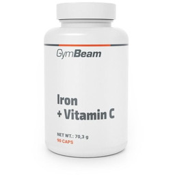 GymBeam Żelazo + Witamina C 90 kaps