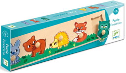 Drewniane puzzle LEŚNE ZWIERZĄTKA DJ01119