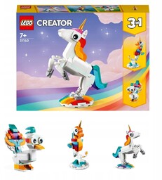 LEGO Creator 3w1 31140 Magiczny jednorożec KLOCKI ZESTAW