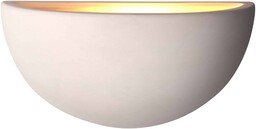 Kinkiet ścienny ceramiczny biały półokrągły UG-WB-A z serii