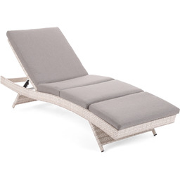 Leżak ogrodowy technorattanowy Bora Bora Beige / Beige