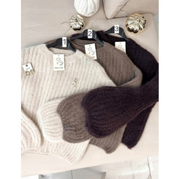 Sweter moher 60 % - rękaw dzwonek
