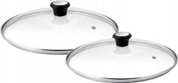 Komplet szklane pokrywki Tefal 26/28 2el