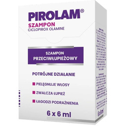 PIROLAM Szampon przeciwłupieżowy 6mlx6 saszetek
