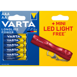 Zestaw 4x Varta longlife power LR6/AA + 4x