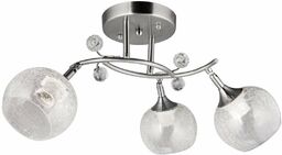 Szklana lampa sufitowa VEN W-A 26004/3 SL+WT kule