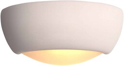 Kinkiet ceramiczny biały półokrągły UG-WB-X z serii ETON