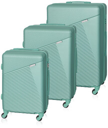 Zestaw 3 walizek BETLEWSKI ZEST BWA-053 j.zielony