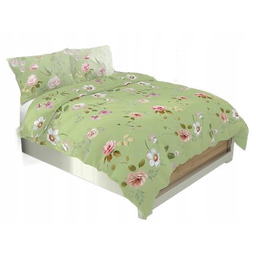 Pościel bawełniana bawełna Olivia Gold 140x200 kwiaty łąka