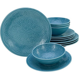 CreaTable, 21623, seria Orient Mandala, 12-częściowy zestaw naczyń,