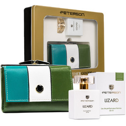 PETERSON zestaw upominkowy dla niej portfel skórzany +