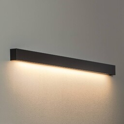 Kinkiet LED Straight L Nowodvorski Lighting, czarny, salon