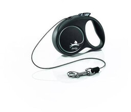 FLEXI Smycz automatyczna Black Design XS linka 3