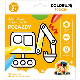 CzuCzu Dłuuugie rysowanki Koloruję pojazdy