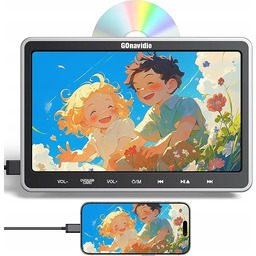 Odtwarzacz DVD CD Samochodowy Gonavidio Ekran 10,5" Słuchawki