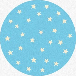 Dywan STARF 100 cm błękitny