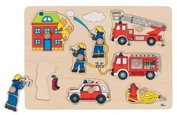Goki, puzzle z uchwytami Straż Pożarna