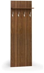 Garderoba z wieszakami PRIMO WOOD, 4 haczyki, półka,