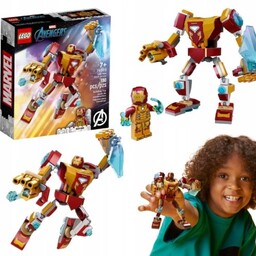 LEGO SUPER HEROES 76203 MECHANICZNA ZBROJA IRON MANA+KARTKA