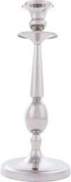 Świecznik metalowy srebrny 28cm D01561 z serii GRACE