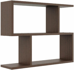 Elior Minimalistyczna ciekawa półka wisząca w kolorze wenge