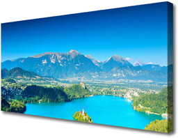 Obraz Canvas Góra Jezioro Krajobraz