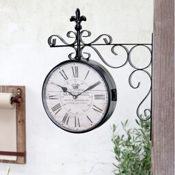 Zegar Dworcowy Dwustronny Chic Antique