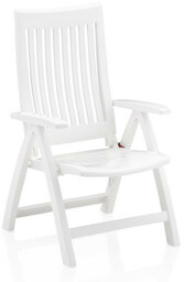 Krzesło ogrodowe regulowane KETTLER ROMA białe