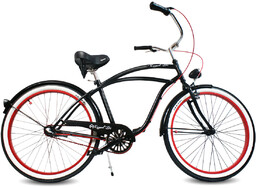 Rower beach Cruiser męski 26 czarny DRACULA RoyalBi