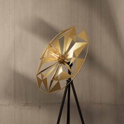 EGLO Lampa stojąca Castanuelo, czarna/złota