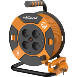 Przedłużacz bębnowy 3 x 1 20 m pomarańczowo-czarny