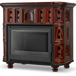 Piec kominek piecyk koza kaflowy ceramiczny obudowa kominkowa