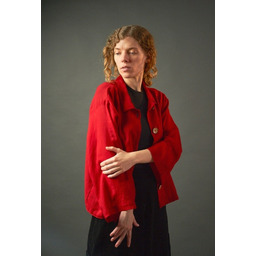 Pakamera Czerwony żakiet z cienkiej wełny