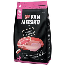 PAN MIĘSKO Karma dla psa Cielęcina z Przepiórką
