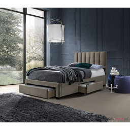 Łóżko GRACE 120 Halmar z szufladami 120x200, Beżowe