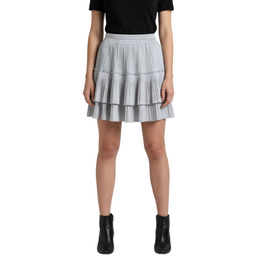Spódnica damska John Richmond plisowana mini szara-S