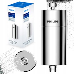 Filtr prysznicowy chrom, filtr wody do prysznica Philips