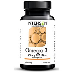 INTENSON Kwasy Omega-3 EPA i DHA (120 kapsułek)