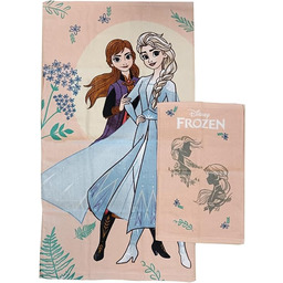 Frozen Disney, Ręczniki do kąpieli z gąbką, Zestaw