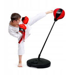 Gruszka Bokserska dla Dzieci Stojąca Rękawice Zestaw Treningowy