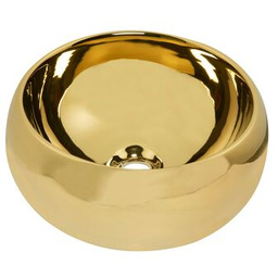 Umywalka KR-802 Gold nablatowa Ø40 złoty Kerra