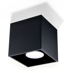 Plafon Sollux QUAD 1 Lampa sufitowa Aluminium czarny