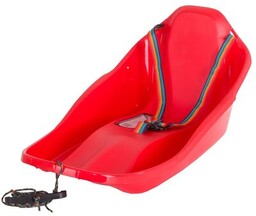 PROSPERPLAST Sanki plastikowe Mini Topo Czerwony