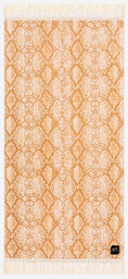 Ręcznik plażowy z frędzlami Slowtide Diamond Back Cotton