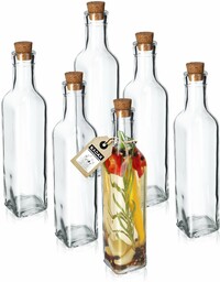 Butelka z korkiem na płynne przyprawy 250 ml,