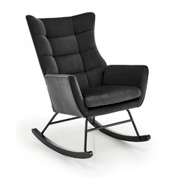 Fotel bujany na biegunach do salonu wypoczynkowy Bazalto