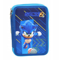 Piórnik Podwójny Sonic Z Wyposażeniem